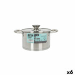 Pentola con Coperchio di Vetro Quttin Hermes Acciaio 2,8 L (6 Unità) - Augustea Shop