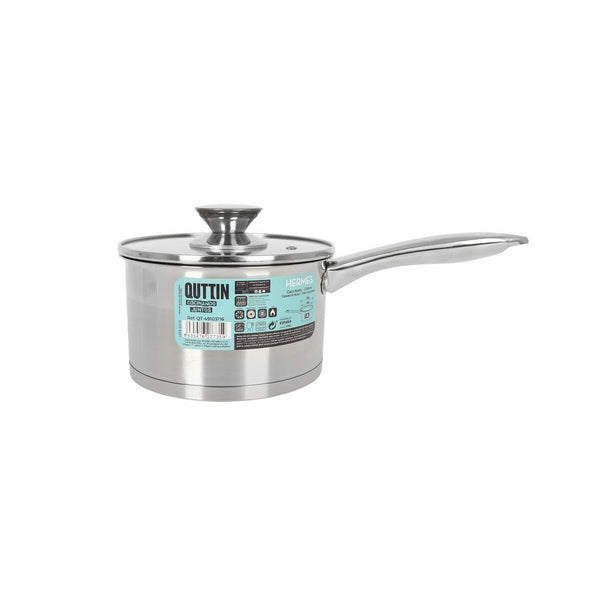 Casseruola con Coperchio Quttin Hermes 1,8 L Acciaio (8 Unità) - Augustea Shop