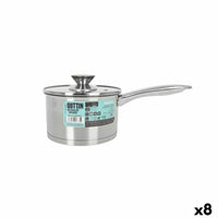 Casseruola con Coperchio Quttin Hermes 1,8 L Acciaio (8 Unità) - Augustea Shop