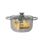 Pentola con Coperchio di Vetro Quttin New neron Acciaio 10 L (4 Unità) - Augustea Shop
