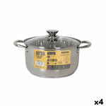 Pentola con Coperchio di Vetro Quttin New neron Acciaio 10 L (4 Unità) - Augustea Shop