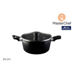 Casseruola con coperchio MasterChef 24 cm (4 Unità) - Augustea Shop