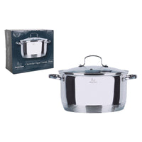 Casseruola con coperchio Santa Clara Ø 25,5 x 34 x 15 cm (2 Unità) - Augustea Shop