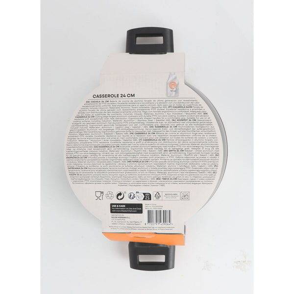 Casseruola con coperchio MasterChef 24 cm 2,5 mm (4 Unità) - Augustea Shop