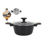 Casseruola con coperchio MasterChef 28 cm 2,5 mm (4 Unità) - Augustea Shop