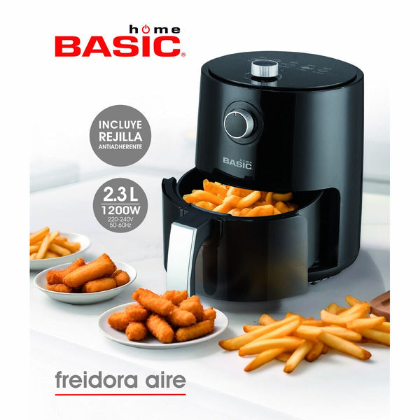 Friggitrice ad Aria Basic Home Nero 1200 W 2,3 L - Augustea Shop