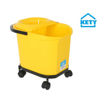 Secchio per Pavimenti Kety Giallo 16 L 40,5 x 30 x 35 cm (6 Unità) - Augustea Shop