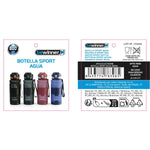 Bottiglia d'acqua Bewinner 800 ml 8 x 28,3 cm (12 Unità)