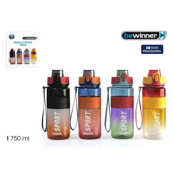 Bottiglia d'acqua Bewinner 0,75 L 7,6 x 27,5 cm (12 Unità)