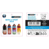 Bottiglia d'acqua Bewinner 0,75 L 7,6 x 27,5 cm (12 Unità)