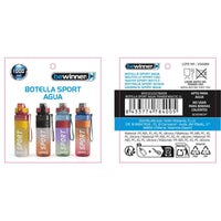 Bottiglia d'acqua Bewinner 1 L 7,8 x 28 cm (12 Unità)