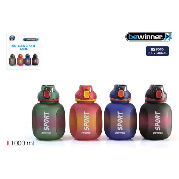 Bottiglia d'acqua Bewinner 1 L 10 x 17 cm (12 Unità)