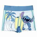 Costume da Bagno Boxer per Bambini Stitch Azzurro 10 Anni