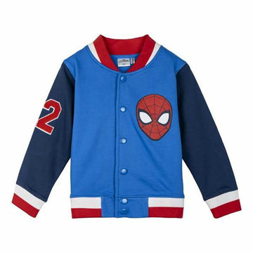 Felpa per Bambini Spider-Man Azzurro 6-7 Anni