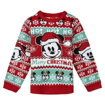 Felpa per Bambini Mickey Mouse Rosso Natale 7 Anni