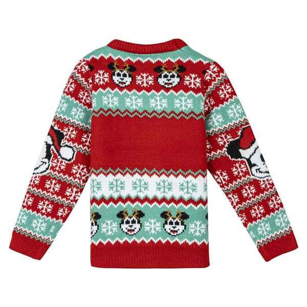 Felpa per Bambini Mickey Mouse Rosso Natale 7 Anni