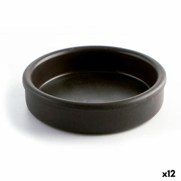 Teglia Quid Barro Lux Nero Ceramica Ø 18 cm (12 Unità)
