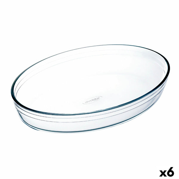 Pirofila da Forno Ô Cuisine Ocuisine Vidrio Trasparente Vetro Ovalada 26,2 x 17,9 x 6,2 cm (6 Unità) - Augustea Shop
