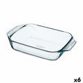 Pirofila da Forno Pyrex Irresistible Trasparente Vetro Rettangolare 31,5 x 19,7 x 6,4 cm (6 Unità)
