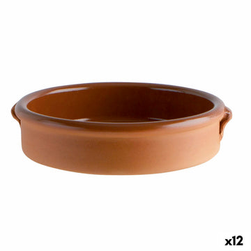 Teglia Barro Clasico Marrone Ceramica Ø 17 cm (12 Unità)