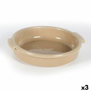 Saucepan Anaflor Barro Anaflor Brown Ceramic Ø 21 cm (3 Units)