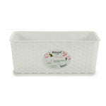Vaso rettangolare da Balcone Stefanplast Bianco Plastica 13 x 11 x 28,5 cm (12 Unità) - Augustea Shop