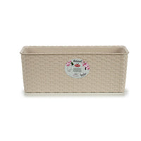 Vaso rettangolare da Balcone Stefanplast 15,5 x 13,5 x 38,5 cm Beige Plastica (12 Unità) - Augustea Shop