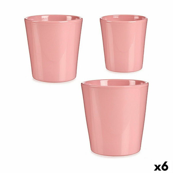 Set di Vasi Ibergarden LINCE PQ - 3015 Rosa Argilla (6 Unità) - Augustea Shop
