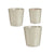 Set di Vasi Ibergarden LINCE PQ - 7044 Grigio Argilla (6 Unità) - Augustea Shop