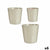 Set di Vasi Ibergarden LINCE PQ - 7044 Grigio Argilla (6 Unità) - Augustea Shop