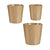 Set di Vasi Ibergarden LINCE PQ - TOPO Beige Argilla (6 Unità) - Augustea Shop