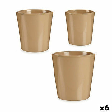 Set di Vasi Ibergarden Beige Argilla 16,5 x 16 x 16,5 cm (6 Unità)