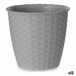 Vaso Stefanplast Grigio Plastica 14 x 13 x 14 cm (12 Unità) - Augustea Shop