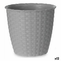 Vaso Stefanplast Grigio Plastica 14 x 13 x 14 cm (12 Unità) - Augustea Shop
