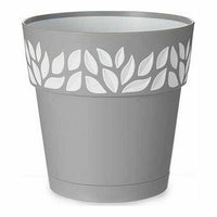 Vaso Autoirrigante Stefanplast Grigio 15 x 15 x 15 cm Bianco Plastica (12 Unità) - Augustea Shop