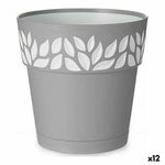 Vaso Autoirrigante Stefanplast Grigio 15 x 15 x 15 cm Bianco Plastica (12 Unità) - Augustea Shop