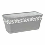 Vaso rettangolare da Balcone Stefanplast Cloe Bianco Grigio Plastica 13,3 x 12,3 x 29,3 cm (12 Unità) - Augustea Shop