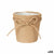 Vaso Ibergarden WY18-72 Marrone Stoffa Corda Plastica Fiocco 11 x 10,5 x 11 cm (24 Unità) - Augustea Shop