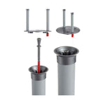 Vaso Autoirrigante Ibergarden 4138-PLA Argentato polipropilene 38 x 37,5 x 38 cm 38 x 37 x 38 cm (2 Unità) - Augustea Shop