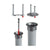 Vaso Autoirrigante Ibergarden 4138-PLA Argentato polipropilene 38 x 37,5 x 38 cm 38 x 37 x 38 cm (2 Unità) - Augustea Shop