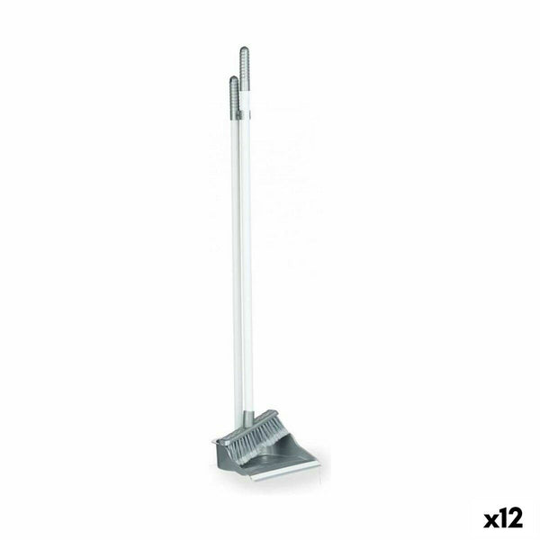 Set di Pulizia Scopa e Paletta Argentato Plastica (12 Unità) - Augustea Shop