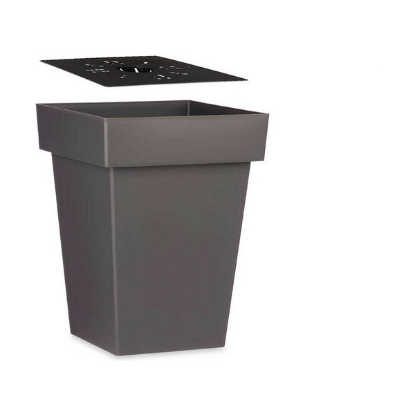 Vaso Autoirrigante Ibergarden 87949 Grigio Plastica 37 x 51 x 37 cm (6 Unità) - Augustea Shop