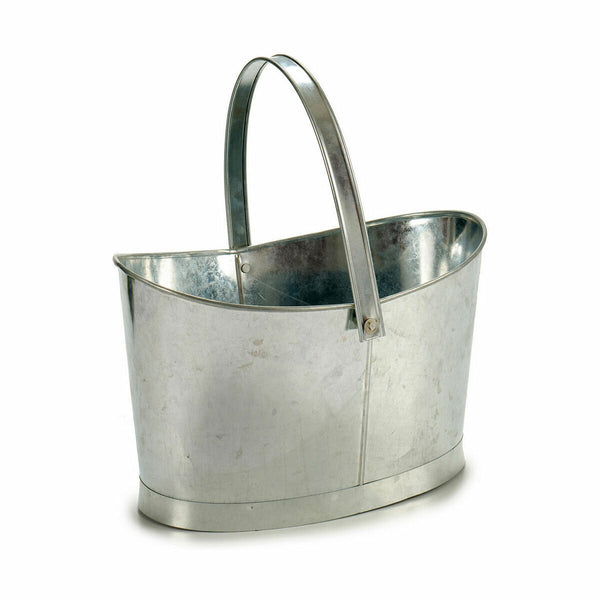 Vaso Ibergarden E51465-B Argentato Zinco Cestino 21 x 19,5 x 35,5 cm (12 Unità) - Augustea Shop