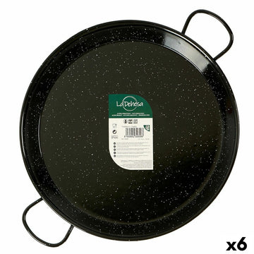 Pan La Dehesa Black Enamelled Steel Ø 38 cm 51 x 6 x 39 cm (6 Units)