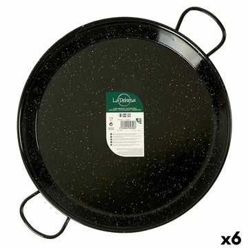 Pan La Dehesa Black Enamelled Steel Ø 42 cm 54 x 6 x 42 cm (6 Units)