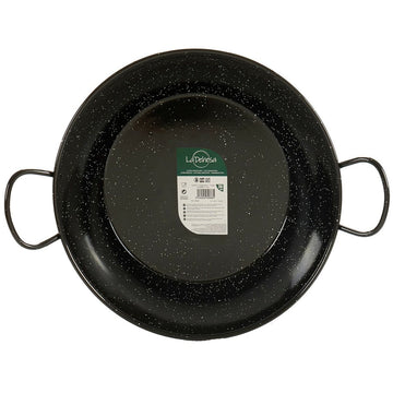 Paella Pan La Dehesa Black Enamelled Steel Ø 40 cm (4 Units)