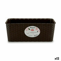 Vaso rettangolare da Balcone Stefanplast Plastica 13 x 11 x 28,5 cm (12 Unità) - Augustea Shop