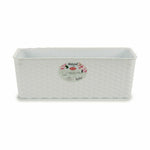 Vaso rettangolare da Balcone Stefanplast Bianco Plastica 39 x 13,5 x 15 cm (12 Unità) - Augustea Shop