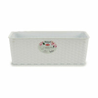 Vaso rettangolare da Balcone Stefanplast Bianco Plastica 39 x 13,5 x 15 cm (12 Unità) - Augustea Shop