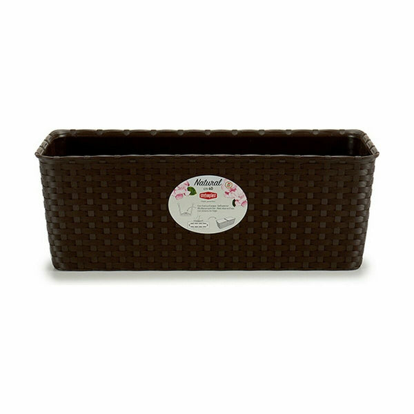 Vaso rettangolare da Balcone Stefanplast Plastica 39 x 13,5 x 15,5 cm (12 Unità) - Augustea Shop